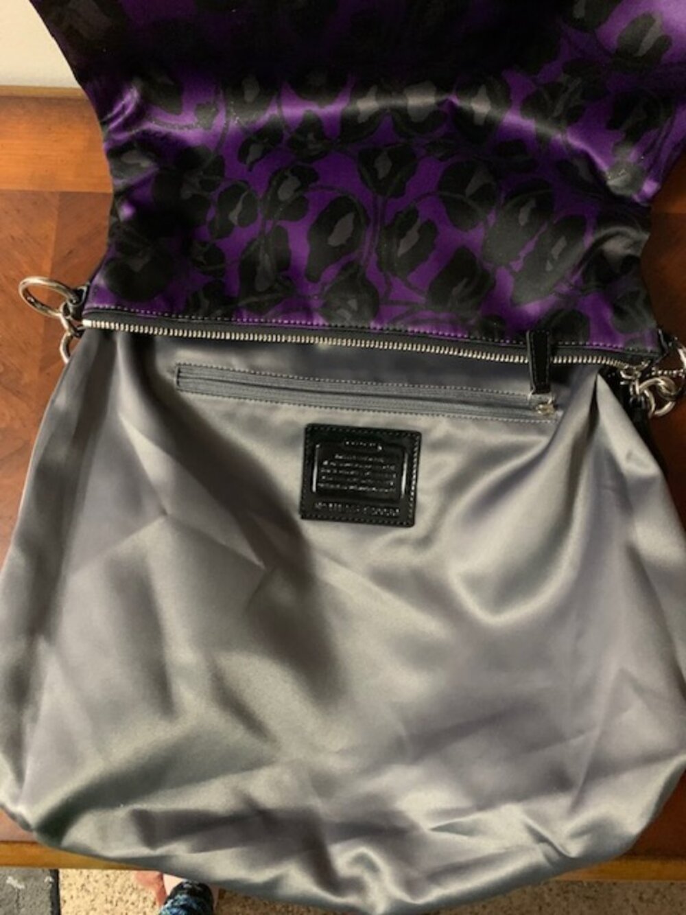 Like New Coach purple Ocelot bag - Picture 7 of 10